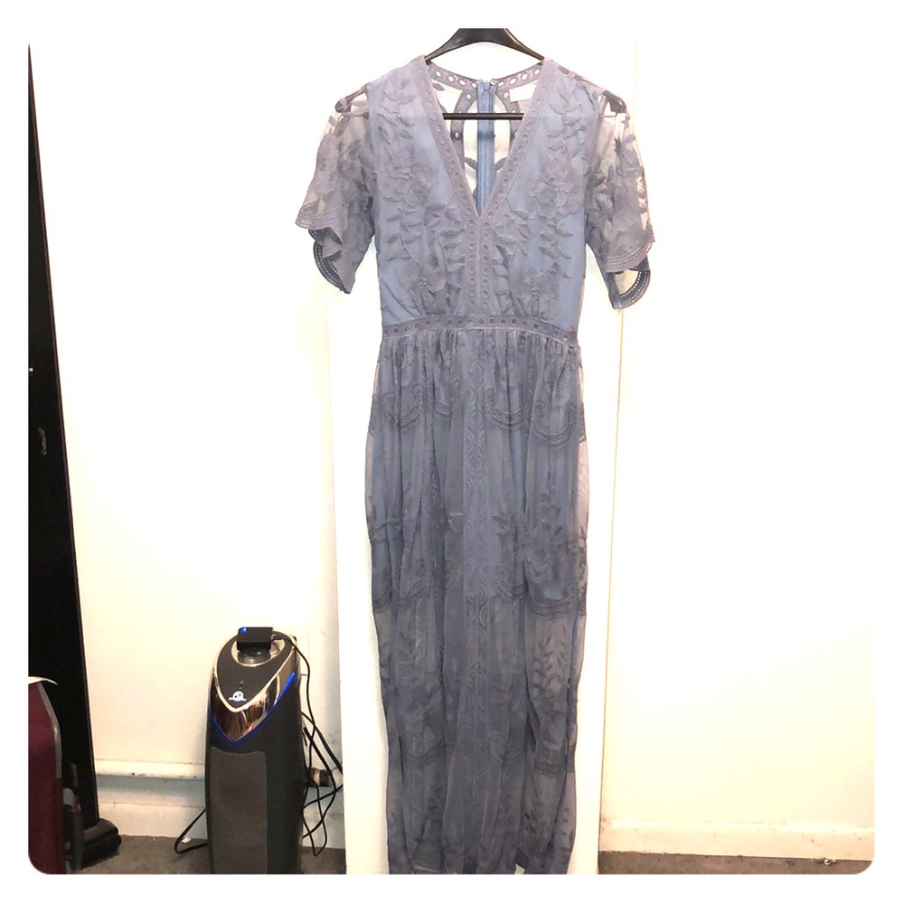 Boho chic lace maxi dress